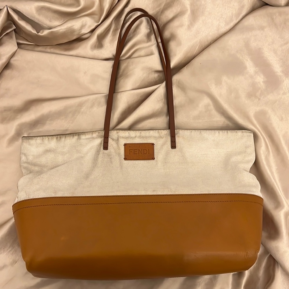 Fendi Canvas Leather bag